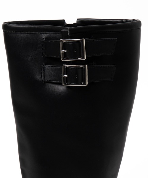 WEGO（ウィゴー）の「WEGO/厚底エンジニアロングブーツ（ブーツ・レディース・ブルー系1/ブラウン/ブラック・MEDIUM/LARGE）」の8枚目の写真