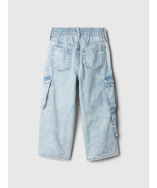 GAP（ギャップ）の「babyGap プルオン カーゴ バギーデニム（デニムパンツ・キッズ・ライトインディゴブルー・80ｃｍ/90cm/100cm/70cm/95cm/105cm/110cm）」の2枚目の写真