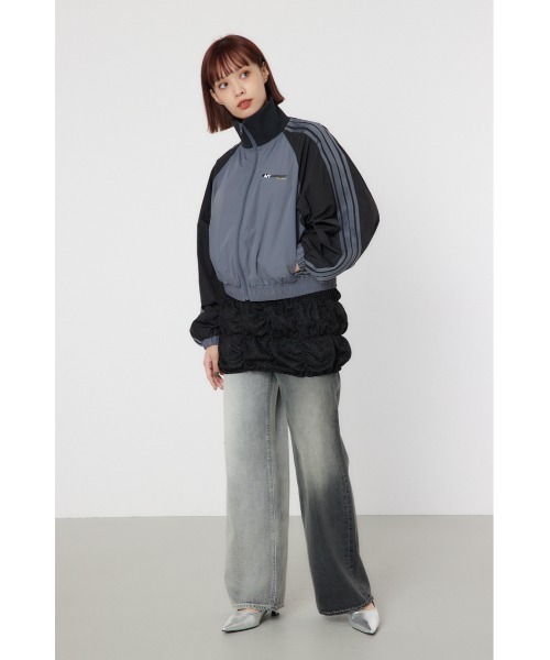 RODEO CROWNS WIDE BOWL（ロデオクラウンズワイドボウル）の「2WAY ラメ ギャザー ビスチェ（ベスト・レディース・ブラック/シルバー/ブルー・FREE）」の7枚目の写真