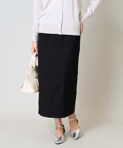 a.v.v（アーヴェヴェ）の「【洗える/イージーケア】ハイパーストレッチナロースカート（スカート・レディース・ブラック/グレイッシュベージュ・38/36/40/34/42）」の5枚目の写真