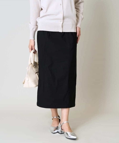a.v.v（アーヴェヴェ）の「【洗える/イージーケア】ハイパーストレッチナロースカート（スカート・レディース・ブラック/グレイッシュベージュ・38/36/40/34/42）」の6枚目の写真