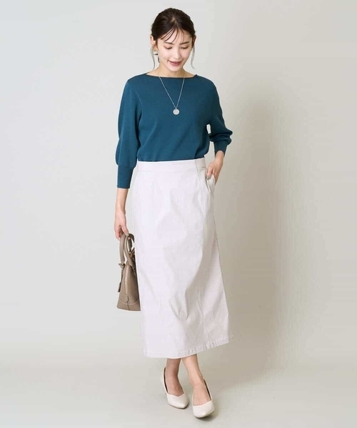 a.v.v（アーヴェヴェ）の「【洗える/イージーケア】ハイパーストレッチナロースカート（スカート・レディース・ブラック/グレイッシュベージュ・38/36/40/34/42）」の22枚目の写真