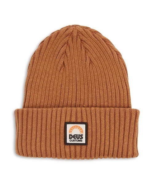DEUS EX MACHINA(デウスエクスマキナ)の「MELODY BEANIE ビーニー ニット帽(ニットキャップ/ビーニー・メンズ・ブラック/イエロー系その他/タン・OS)」の2枚目の写真