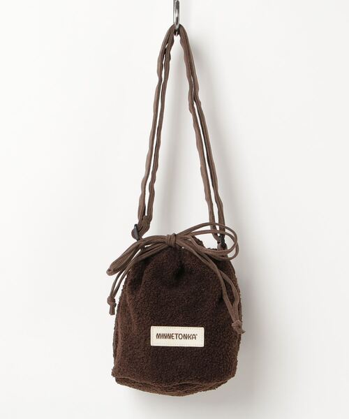 Minnetonka（ミネトンカ）の「【MINNETONKA/ミネトンカ】BOA PURSE BAG ボアバッグ（ショルダーバッグ・レディース・ブラック/アイボリー/ブラウン・FREE）」の6枚目の写真