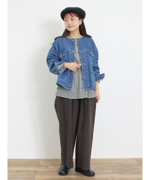 Samansa Mos2（サマンサ モスモス）の「切替レースブラウス（シャツ/ブラウス・レディース・キナリ/オフホワイト/チャコールグレー・F）」の22枚目の写真