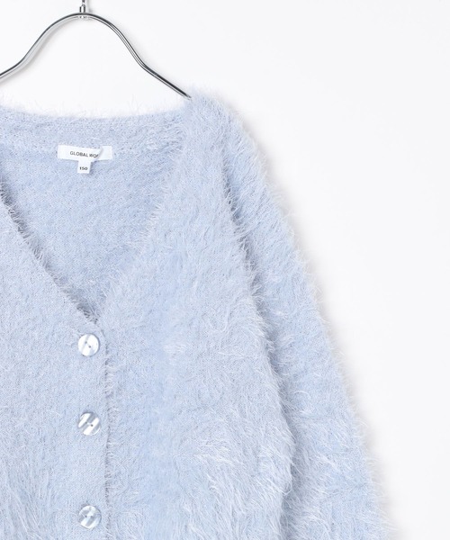 GLOBAL WORK（グローバルワーク）の「my color Vカーデ/140559（カーディガン/ボレロ・キッズ・ベージュ/サックスブルー/グレー/ピンク・130cm/120cm/160cm/150cm/140cm）」の16枚目の写真