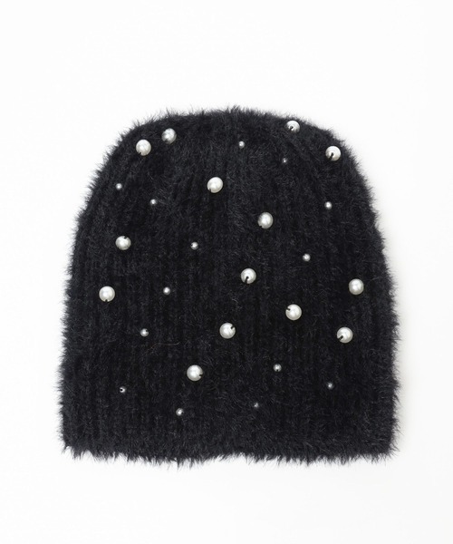HARE（ハレ）の「パールビーニー(HARE)（ニットキャップ/ビーニー・レディース・ブラック・FREE）」の7枚目の写真