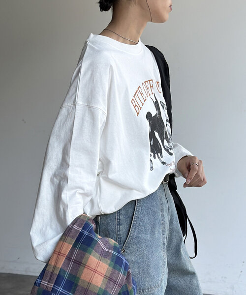 CPCM(シーピーシーエム)の「DOGプリントスウェット(Tシャツ/カットソー・メンズ・ホワイト/ホワイト系その他/ブラック系その他2・MEDIUM/LARGE)」の7枚目の写真