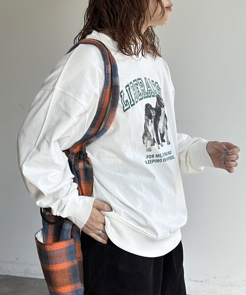 CPCM(シーピーシーエム)の「DOGプリントスウェット(Tシャツ/カットソー・メンズ・ホワイト/ホワイト系その他/ブラック系その他2・MEDIUM/LARGE)」の16枚目の写真