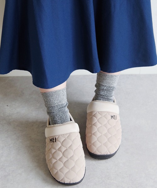 MEI(メイ)の「MEI/メイ 2WAYモックシューズ ファースリッポンシューズ レディース 【243001】(スリッポン・レディース・ブラウン/ベージュ/ネイビー/ブラック/グレイッシュベージュ/グレー/カーキ・22.5/24.5/23.5)」の6枚目の写真