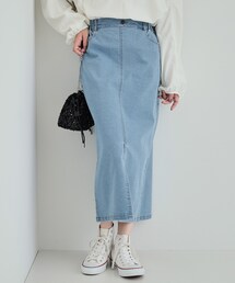 Cutie Blonde | 【洗える】ストレッチデニムナロースカート(デニムスカート)