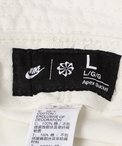 URBAN RESEARCH DOORS（アーバンリサーチドアーズ）の「NIKE　SQ FUT WSH バケット ハット（ハット・メンズ・ホワイト/ブラック・LARGE）」の6枚目の写真