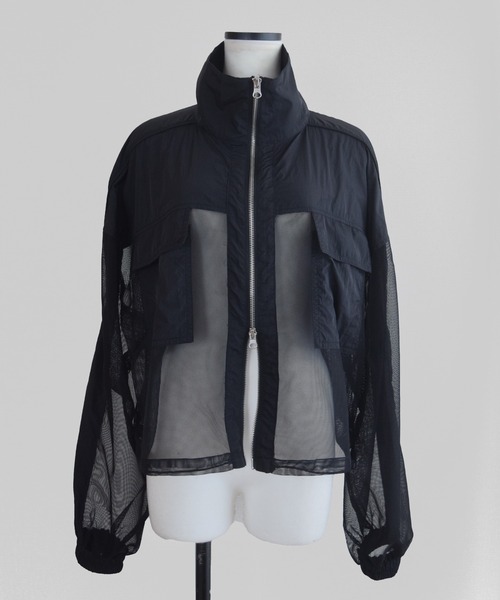 Marient（マリエント）の「メッシュ切替ZIPブルゾン/アウター（ブルゾン・レディース・ブラック・FREE）」の16枚目の写真