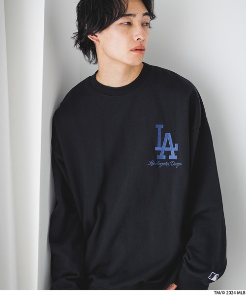 LOWRYS FARM(ローリーズファーム)の「MLBウラケクルー 147102(スウェット・メンズ・グリーン/ブラック/ブルー/グレー/レッド/ホワイト・LARGE/MEDIUM)」の3枚目の写真