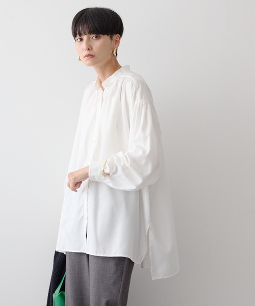 AMERICAN HOLIC(アメリカンホリック)の「SET イージーケアギャザーシャツ+ニットベスト(シャツ/ブラウス・レディース・オフホワイト/チェック/ブラック・M/L)」の13枚目の写真