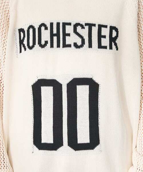 CRAFT STANDARD BOUTIQUE(クラフトスタンダードブティック)の「ロゴジャガードメッシュニットプルオーバー(ニット/セーター・レディース・ブラック/ブルー/アイボリー・FREE)」の13枚目の写真