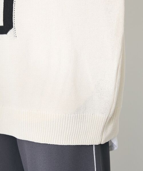 CRAFT STANDARD BOUTIQUE(クラフトスタンダードブティック)の「ロゴジャガードメッシュニットプルオーバー(ニット/セーター・レディース・ブラック/ブルー/アイボリー・FREE)」の15枚目の写真
