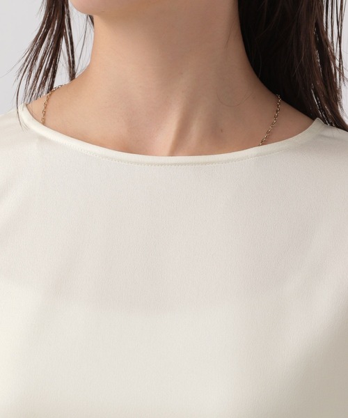 Elura（エルーラ）の「シルクライクブラウス／133669（シャツ/ブラウス・レディース・ホワイト/ネイビー・MEDIUM/LARGE）」の15枚目の写真