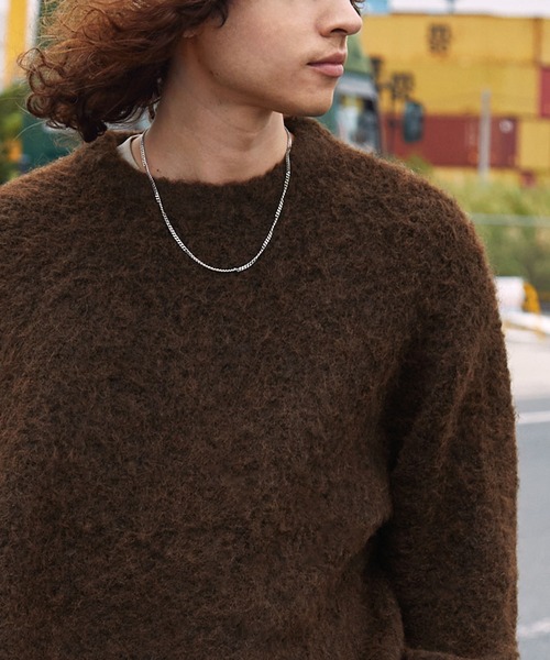 BARK MANHATTAN（バークマンハッタン）の「イージーケアウールミックスシャギールーズプルオーバーニット（ニット/セーター・メンズ・ブラック系/モカ/グリーン/アッシュグレー/ブラウン系/ブラック・L/M）」の15枚目の写真