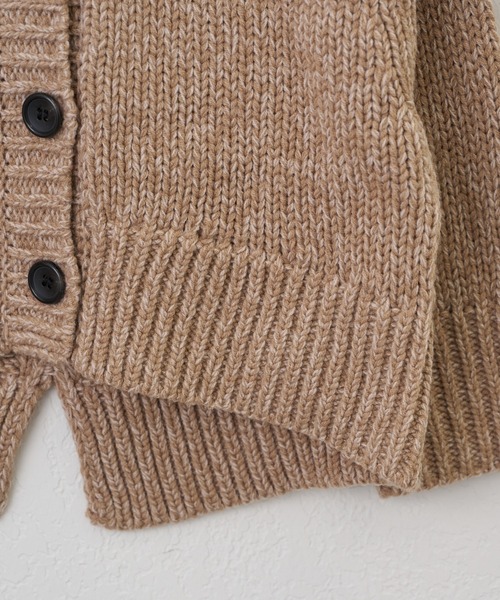 CIAOPANIC TYPY（チャオパニックティピー）の「【洗濯可能♪】【KIDS】ハンドライクメランジニットカーデ（カーディガン/ボレロ・キッズ・レッド/パープル/ベージュ・XX-LARGE/X-LARGE/MEDIUM）」の11枚目の写真