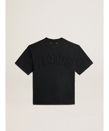 【GOLDEN GOOSE】チャコールグレー Tシャツ ユーズド加工 メンズ チャコールグレー Tシャツ ユーズド加工