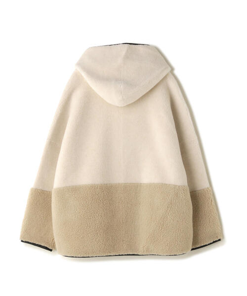 Risley（リズレー）の「Risley/リズレー/バイカラーボアフーディ（ブルゾン・レディース・グレー/アイボリー・F）」の19枚目の写真