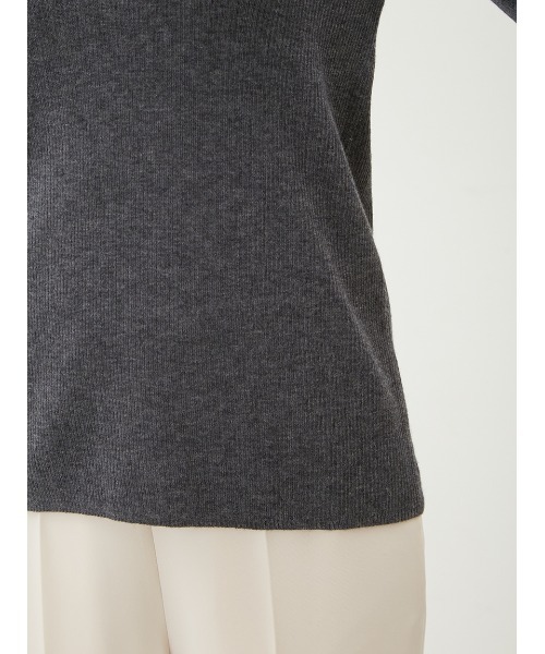 【セール】ヘンリーネックロングスリーブリブニット【手洗い可能】（ニット/セーター）｜Mila Owen（ミラオーウェン）