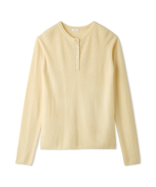 【セール】ヘンリーネックロングスリーブリブニット【手洗い可能】（ニット/セーター）｜Mila Owen（ミラオーウェン）