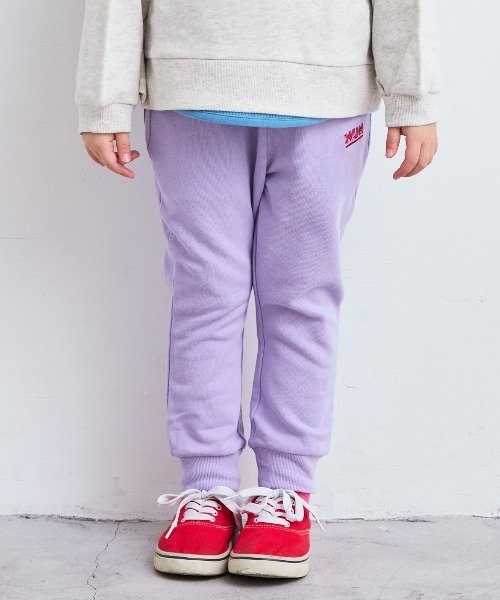 Life Support Products（ライフサポートプロダクツ）の「裏毛ワンポイントスウェットパンツ【セットアップ可能】（スウェットパンツ・キッズ・マスタード/チャコール/ネイビー/ラベンダー/サーモンピンク/パープル/杢グレー/ピンク系その他/ブラック/ブラウン・100/95/90/80/110/150/140/130/120）」の8枚目の写真