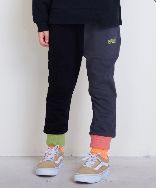 Life Support Products（ライフサポートプロダクツ）の「裏毛ワンポイントスウェットパンツ【セットアップ可能】（スウェットパンツ・キッズ・マスタード/チャコール/ネイビー/ラベンダー/サーモンピンク/パープル/杢グレー/ピンク系その他/ブラック/ブラウン・100/95/90/80/110/150/140/130/120）」の7枚目の写真