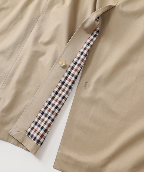 Aquascutum（アクアスキュータム）の「Aquascutum for JOURNAL STANDARD EX Aqua5 COTTON BALMACHAN COAT（ステンカラーコート・メンズ・ベージュ・LARGE/MEDIUM）」の8枚目の写真