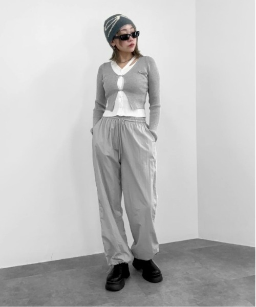 jiasecond.（ジアセカンド）の「【jiasecond.】リボン柄シャギービーニー / 帽子 ニット帽 ビーニー ファー ニットワッチ リボン バレエコア シャギー 起毛 ふわふわ ブラック チャコール ZOZOTOWN限定（ニットキャップ/ビーニー・レディース・アイボリー/チャコールグレー・FREE）」の12枚目の写真