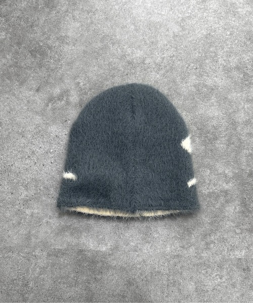 jiasecond.（ジアセカンド）の「【jiasecond.】リボン柄シャギービーニー / 帽子 ニット帽 ビーニー ファー ニットワッチ リボン バレエコア シャギー 起毛 ふわふわ ブラック チャコール ZOZOTOWN限定（ニットキャップ/ビーニー・レディース・アイボリー/チャコールグレー・FREE）」の19枚目の写真