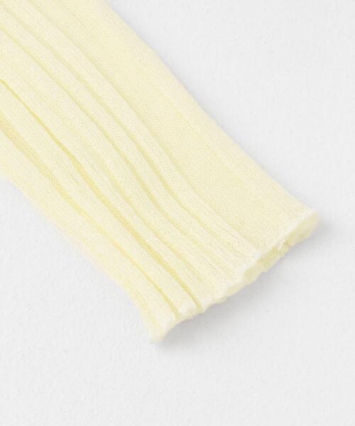SENSE OF PLACE by URBAN RESEARCH（センスオブプレイスバイアーバンリサーチ）の「ボートネックシアースリーブリブセーター（ニット/セーター・レディース・イエロー/ネイビー/チャコールグレー/アイボリー・ONE）」の17枚目の写真