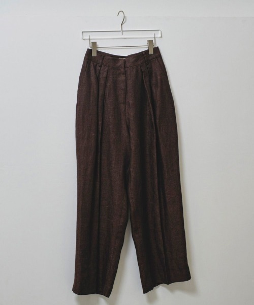 パンツ TODAYFUL Tuck Linen Trousers 38 セール】TODAYFUL Tuck Linen Trousers タックリネントラウザー