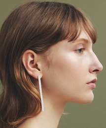 【les bonbon】princess double long pierce/プリンセス ダブル ロングピアス シルバー