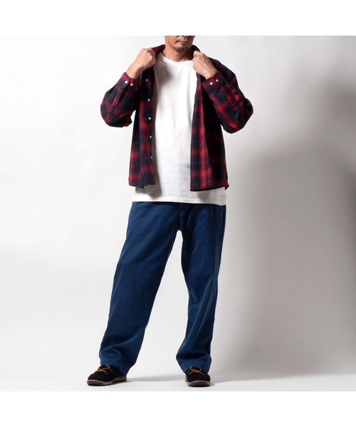 BAYBLO(ベイブロ)の「(SA) ワイド ビエラ 長袖 チェックシャツ(シャツ/ブラウス・メンズ・ネイビー系/ブラック系その他/レッド系その他2/ブラック×ブルー/グリーン系その他/レッド系その他/グレー系その他/ブラウン系その他・M/L/LL)」の22枚目の写真