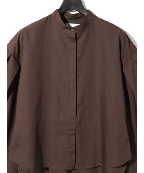 MIDIUMISOLID（ミディウミソリッド）の「MIDIUMISOLID for Ladies タックスリーブシャツ(SOPHISTICATE)（シャツ/ブラウス・レディース・ブラウン/ブラック/オフホワイト・FREE）」の13枚目の写真