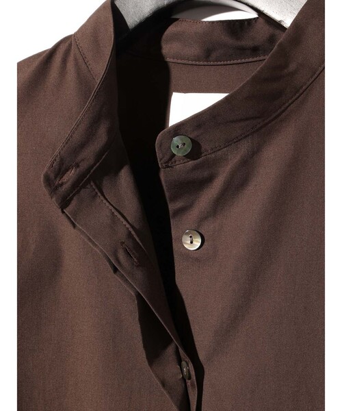 MIDIUMISOLID（ミディウミソリッド）の「MIDIUMISOLID for Ladies タックスリーブシャツ(SOPHISTICATE)（シャツ/ブラウス・レディース・ブラウン/ブラック/オフホワイト・FREE）」の14枚目の写真