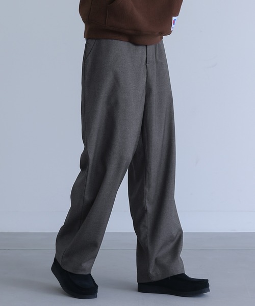 『テーパードイージーパンツ』（スラックス）｜n'OrLABEL（ノアールレーベル）