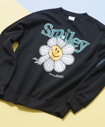SMILEY FACE（スマイリーフェイス）の「【SMILEY FACE/スマイリーフェイス】裏起毛オーバーサイズプリントスウェットトレーナー（スウェット・メンズ）」