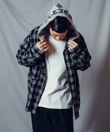 Hooded check shirt