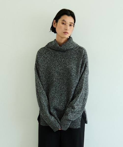 2wayタートルネックニット