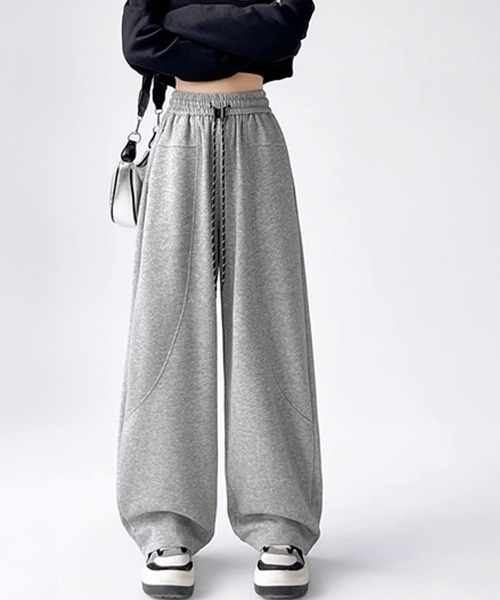 Miniministore(ミニミニストア)の「スウェットパンツ レディースロングパンツ(スウェットパンツ・レディース・ブラック/グレー/ワインレッド/ネイビー・FREE)」の6枚目の写真