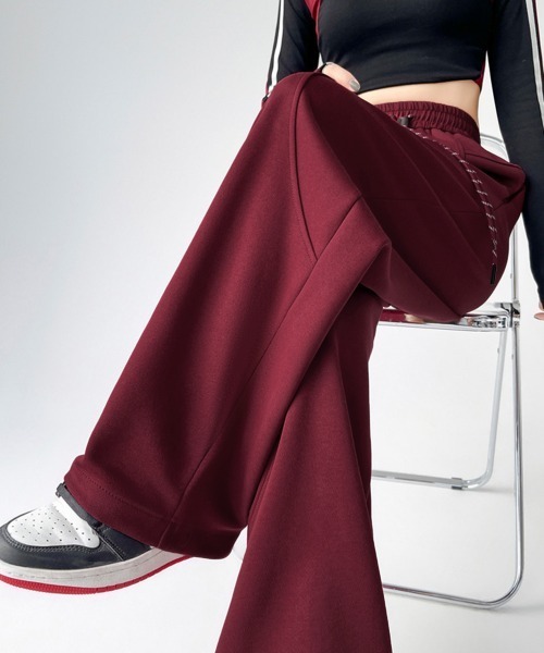 Miniministore(ミニミニストア)の「スウェットパンツ レディースロングパンツ(スウェットパンツ・レディース・ブラック/グレー/ワインレッド/ネイビー・FREE)」の18枚目の写真