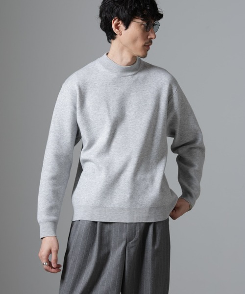 NANO universe（ナノユニバース）の「シルク混モックネックニット