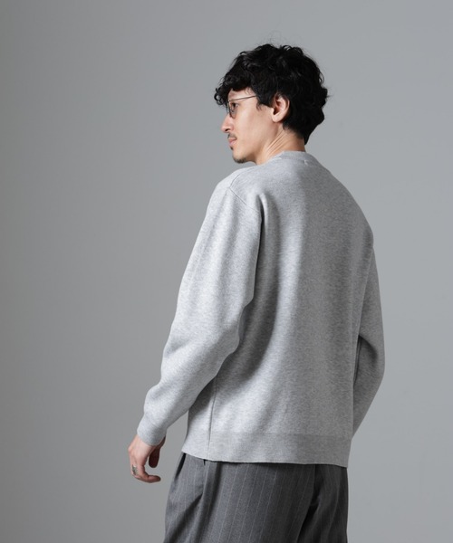 NANO universe（ナノユニバース）の「シルク混モックネックニット（ニット/セーター・メンズ・ブラック/ライトグレー/ベージュ/ネイビー・S/M/L）」の7枚目の写真