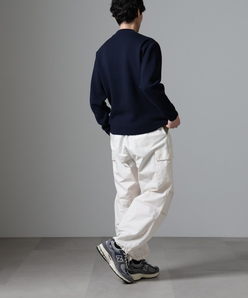 NANO universe（ナノユニバース）の「シルク混モックネックニット（ニット/セーター・メンズ・ブラック/ライトグレー/ベージュ/ネイビー・S/M/L）」の20枚目の写真