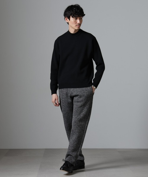 NANO universe（ナノユニバース）の「シルク混モックネックニット（ニット/セーター・メンズ・ブラック/ライトグレー/ベージュ/ネイビー・S/M/L）」の14枚目の写真