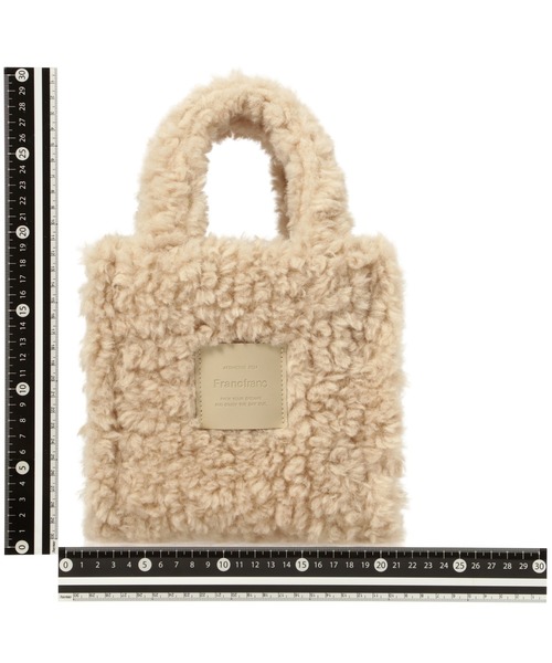 Francfranc（フランフラン）の「ボア ハンドバッグ ベージュ（ハンドバッグ・レディース・ベージュ・FREE）」の11枚目の写真